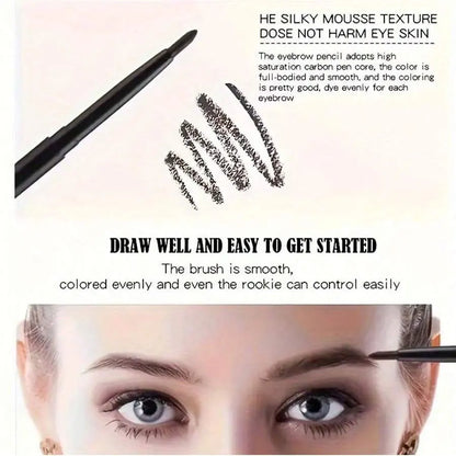 3-Piece Waterproof Black Eyeliner Pencils – Smudge-Proof, Long-Lasting & Beginner-Friendly
