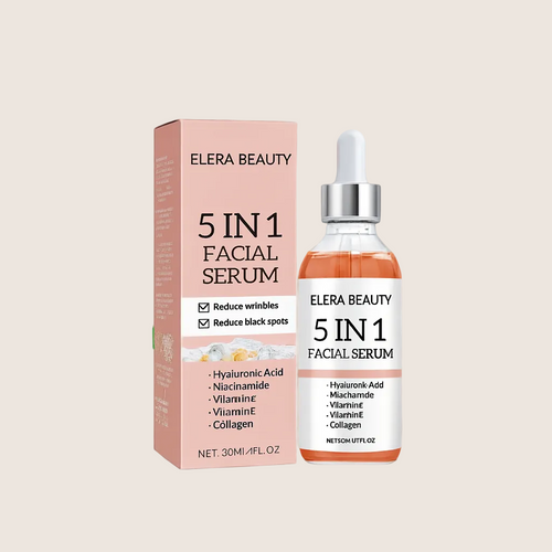 5-in-1 Firming & Brightening Face Serum – Vitamin C & Hyaluronic Acid