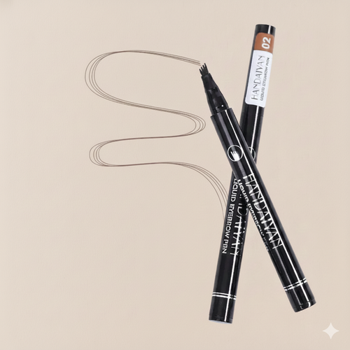4D Microblading Eyebrow Pen – Fine Sketch Liquid Brow Pencil with 4-Fork Tip