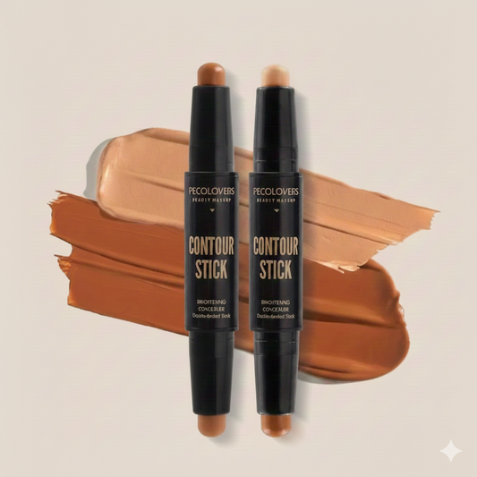 Double-Ended Contouring Stick with Concealer & Highlighter – 3D Face Sculpting