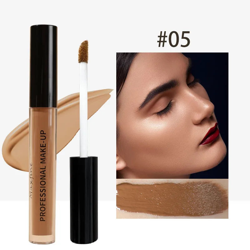 Matte Full-Coverage Liquid Concealer – Waterproof & Long-Lasting