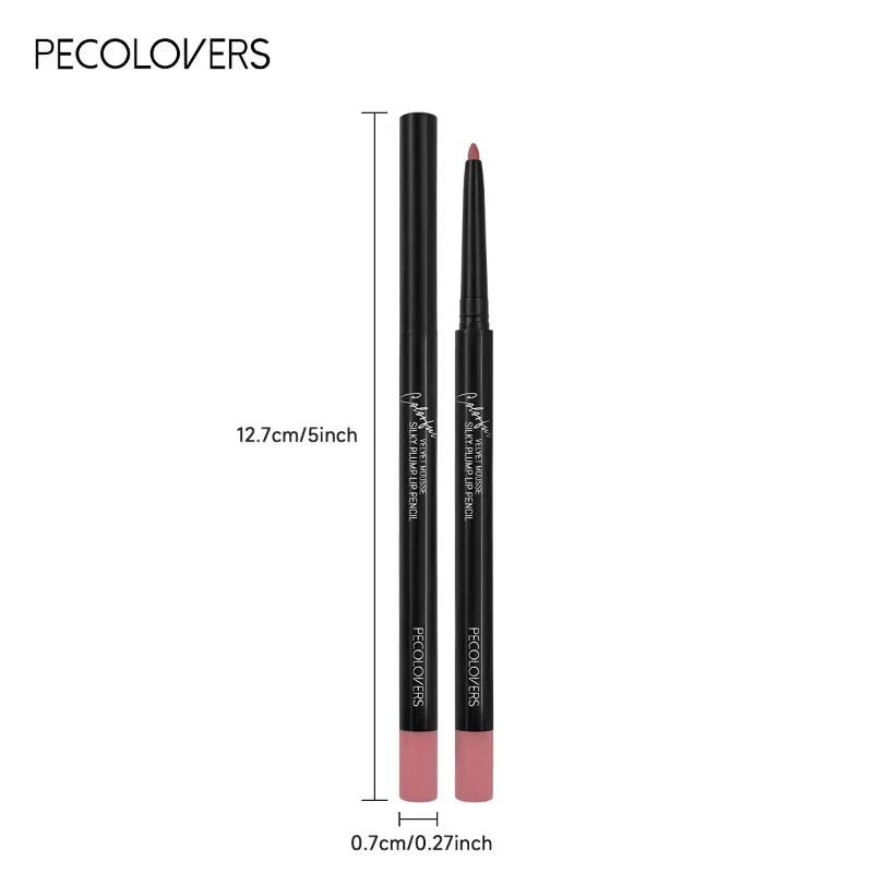 Waterproof Matte Lipliner Pencil – 12 Long-Lasting Colors