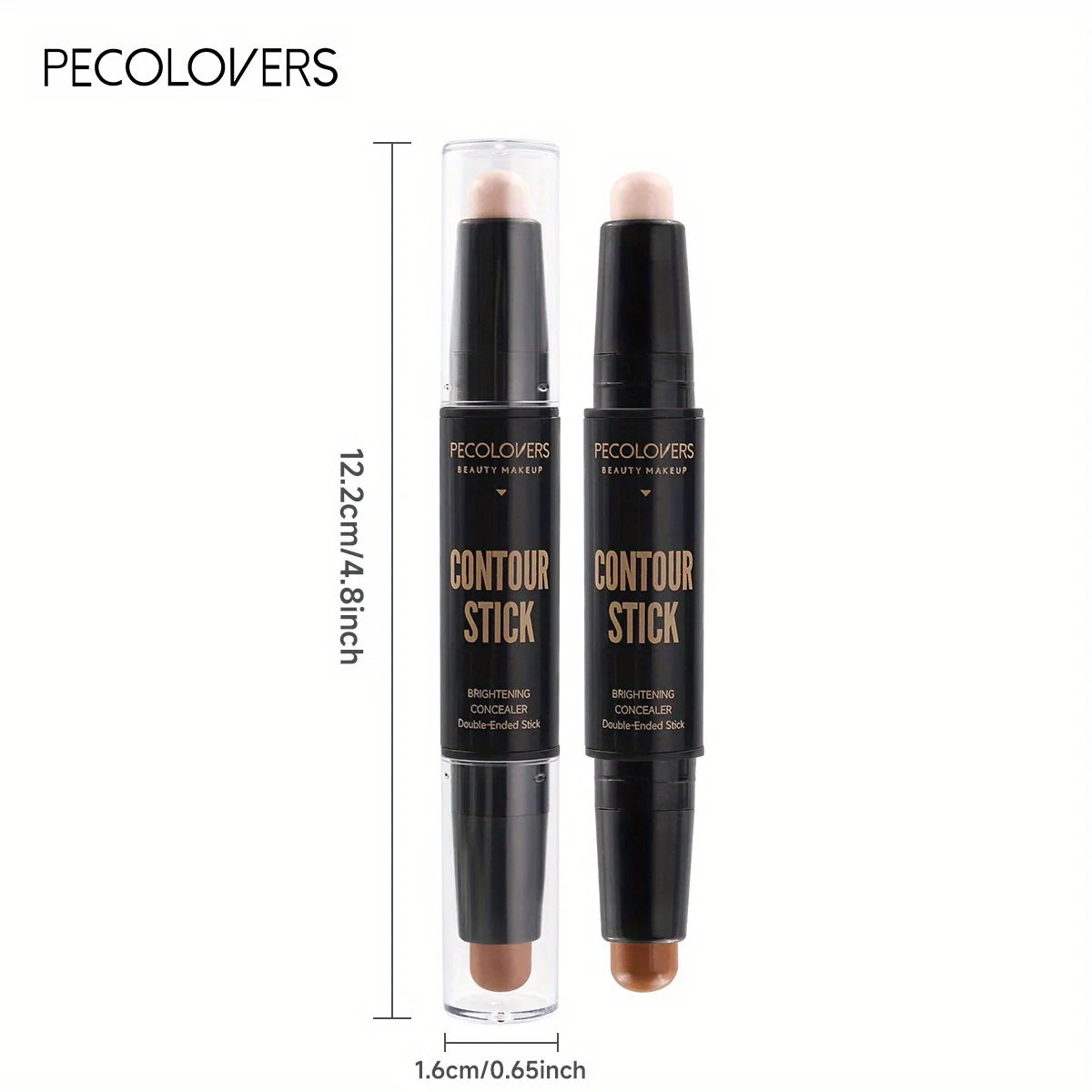 Double-Ended Contouring Stick with Concealer & Highlighter – 3D Face Sculpting