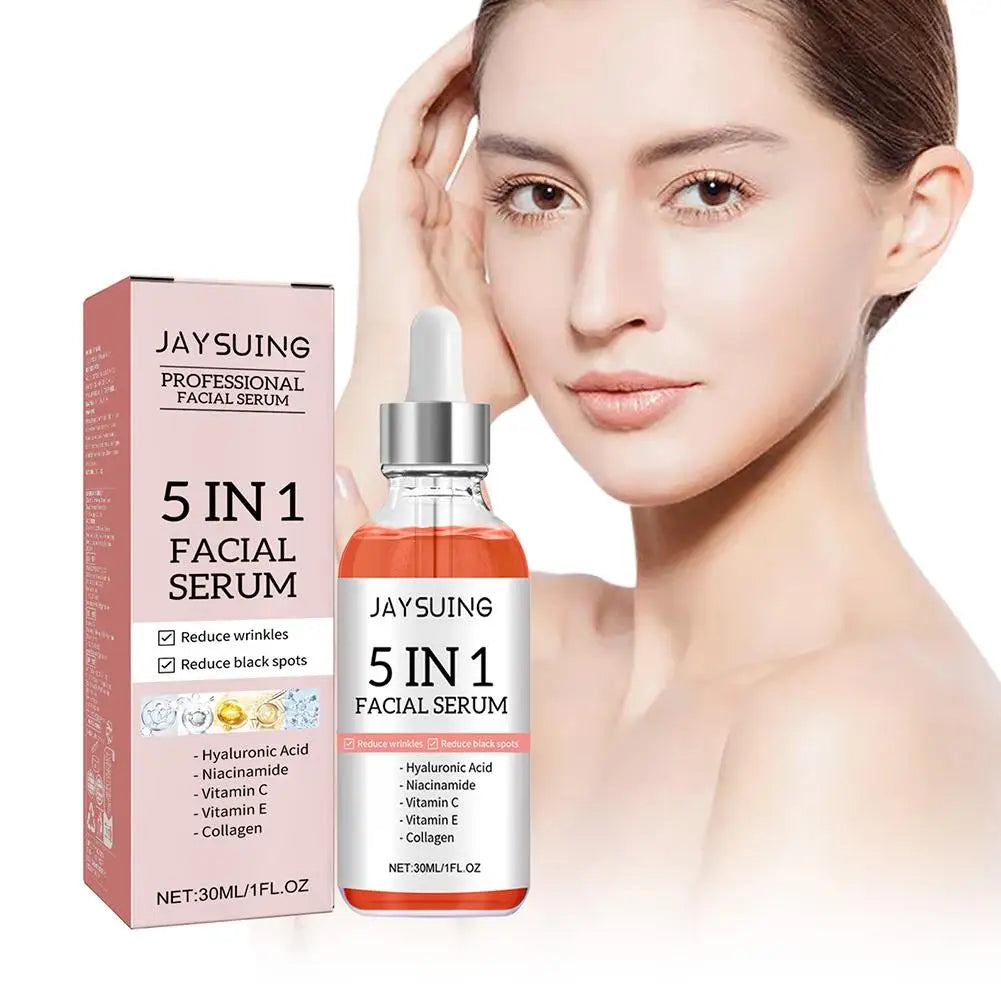 5-in-1 Firming & Brightening Face Serum – Vitamin C & Hyaluronic Acid