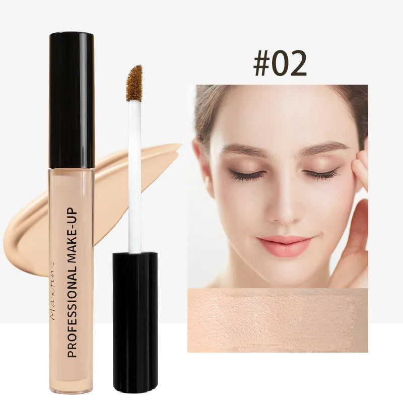 Matte Full-Coverage Liquid Concealer – Waterproof & Long-Lasting