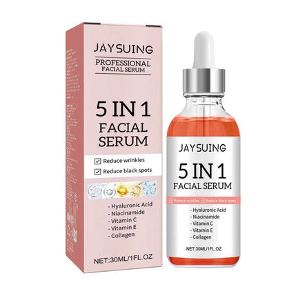 5-in-1 Firming & Brightening Face Serum – Vitamin C & Hyaluronic Acid
