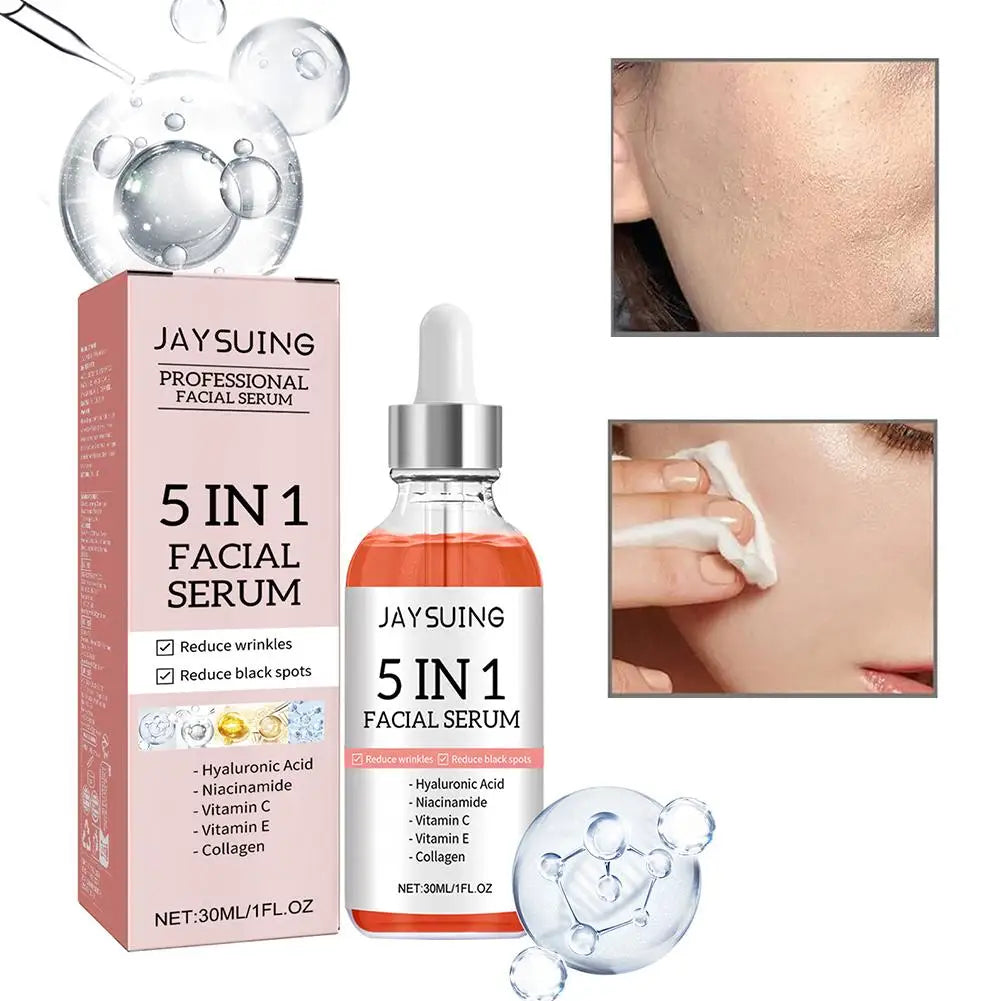5-in-1 Firming & Brightening Face Serum – Vitamin C & Hyaluronic Acid