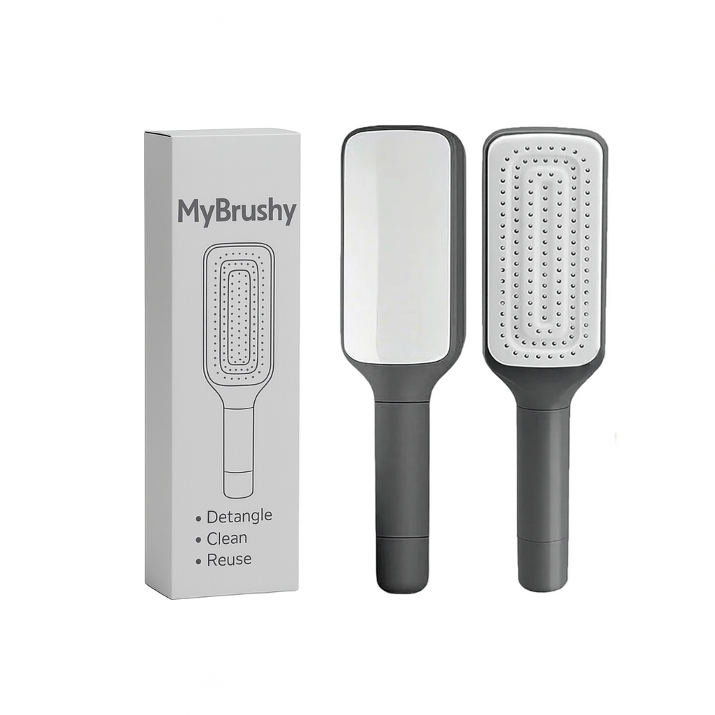 Self-Cleaning Hair Comb – Effortless Detangling & Smooth Hair