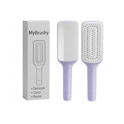 Self-Cleaning Hair Comb – Effortless Detangling & Smooth Hair